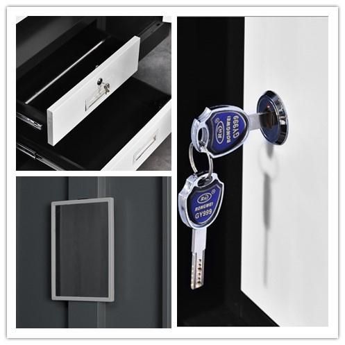 Home Furniture Steel Cupboard Filing Cabinets Staff Wardrobe