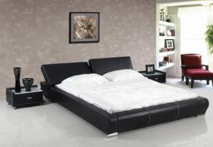 Modern Fashion Geniune Leather Bed (AS-07273A)