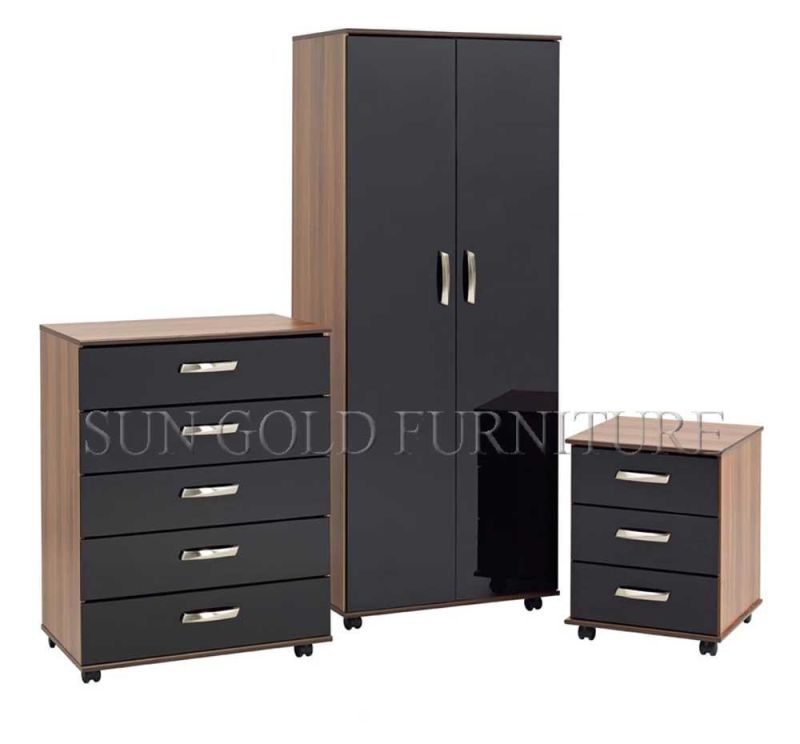 China Simple Style Wooden Wardrobe Bedroom Sets (SZ-WD028)