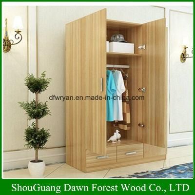 Low Price MDF/Particle Board Bedroom Wardrobe