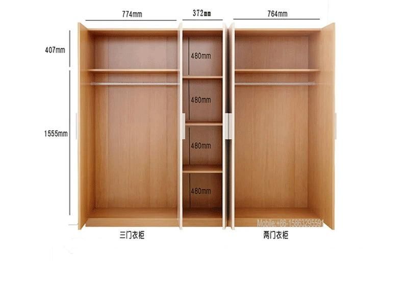 Modern Wooden Wardrobe Closet for Living Room Furniture