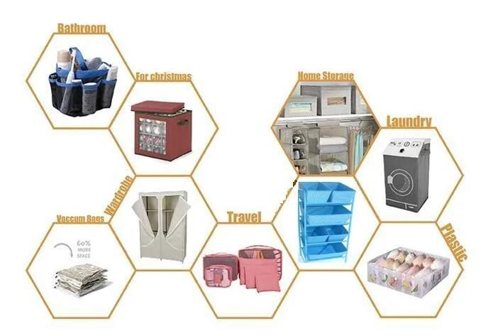 5 Layers Non-Woven Shoes Storage Cabinet with Fabric Cover