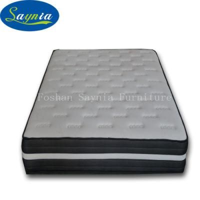 20 Inch Queen Size Home Furniture General Use Double Bed Memory Foam Pocket Spring Mattress