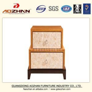 Mother of Pearl Decorative Wooden Night Stand Cabinet Modern Hotel Furniture Bedromm Set