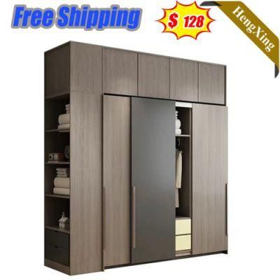 Manufactures Melamine Hotel Furniture MDF Wardrobe with Drawers Bedroom Furniture