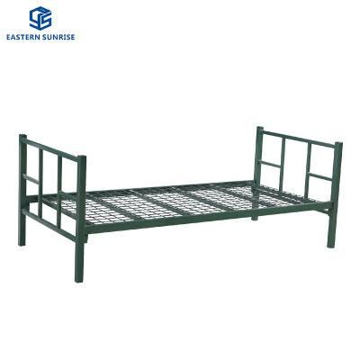 Factory Price Military Metal Single One Layer Bed