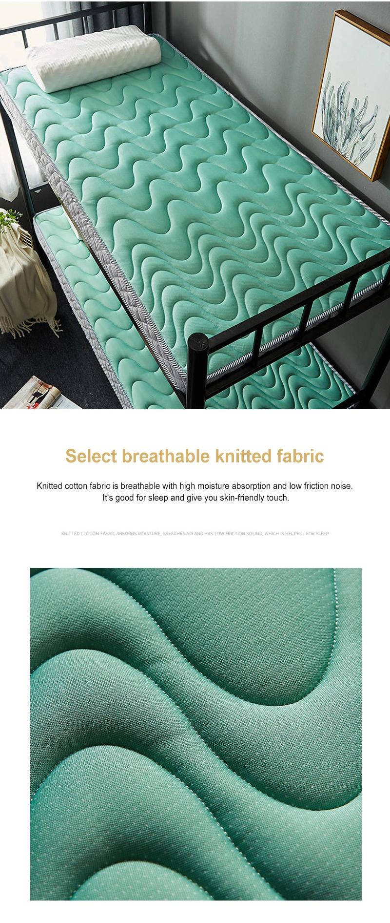 School Dorm Bed Mattress Thick 10cm Portable Soft Latex Twin