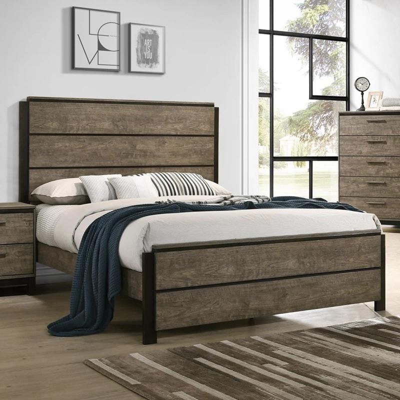 Nova Home Furniture Supplier High Quality Wholesale Price Hotel Bedroom Furniture Modern Design Villa Melamine King Size Bed