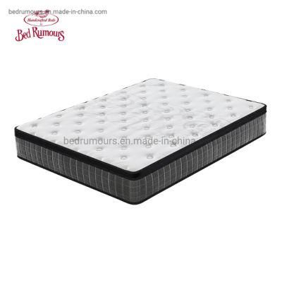 Hot Sale Soft Bedding Mattresses Wholesale Fireproof Tencel Fabric Surface 28cm Thickness Memory Foam Spring Mattress