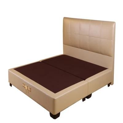 Wood Frame Adjustable Split Bed Base with Headboard