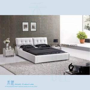 High Quality Soft Leather Bed of Bedroom Furniture (HW-K241B)