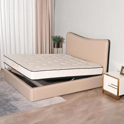 Konfurt Home Modern Tufted Storage Platform Electric Lift Storage Bed Furniture Bed Frame