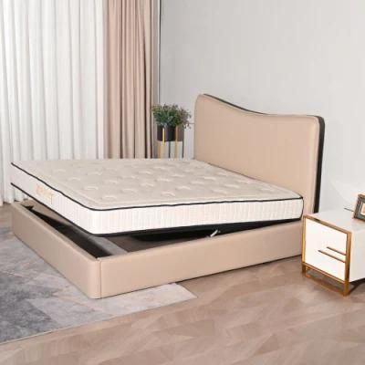 Konfurt Home Modern Tufted Storage Platform Electric Lift Storage Bed Furniture Bed Frame