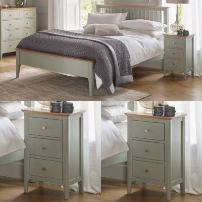 Painted Bed + 2 Bedsides Sets for The Bedroom Furniture