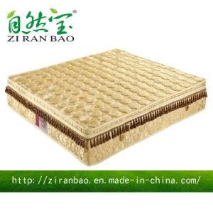 Golden Latex Foam Knitted Fabric Pocket Spring Mattress for Sale (ZRB-865)