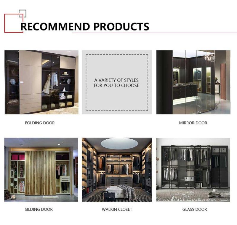 Competitive Price House Furnitures Wood MDF Wardrobe Closet for Bedroom