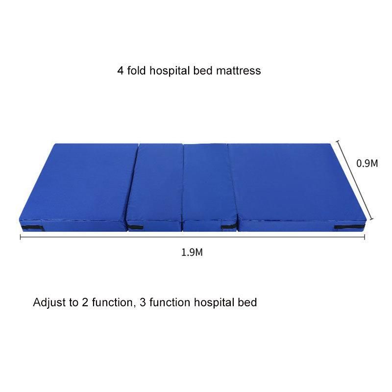 4 Section Hard Foam Filter Water-Proof 6cm Mattress for Manual Nursing Bed