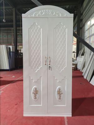 Professional Customized Modern Bedroom Furniture Metal 2-Door Clothes Wardrobes