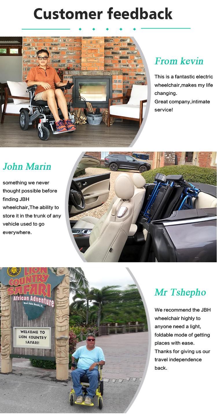 High Quality Reclining High Back Electric Wheelchair with Lifting Headrest