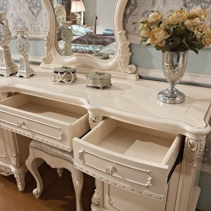 Wooden Dresser with Dressing Stool in Optional Furniture for Home Furniture