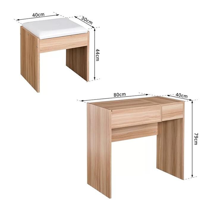 Wholesale Modern MDF Bedroom Dressing Table with Mirror (HF-WF06011)