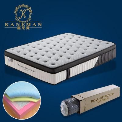 Kaneman Hot Sale Memory Foam Mattress-Hotel Mattress- Bed Mattress- Pocket Spring Mattress