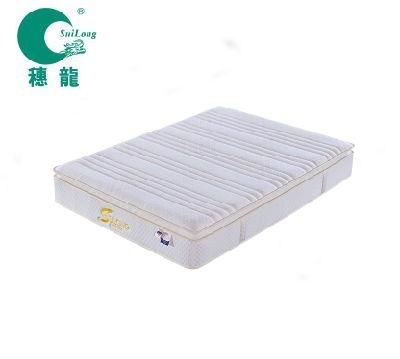 Charming light Cream Pillow Top Memory Foam Pocket Spring Rolled Mattress (SL2106)