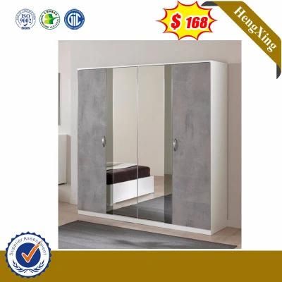 Chinese Double Room Hotel Bedroom Big MDF Wooden Door Living Room Furniture Wardrobe