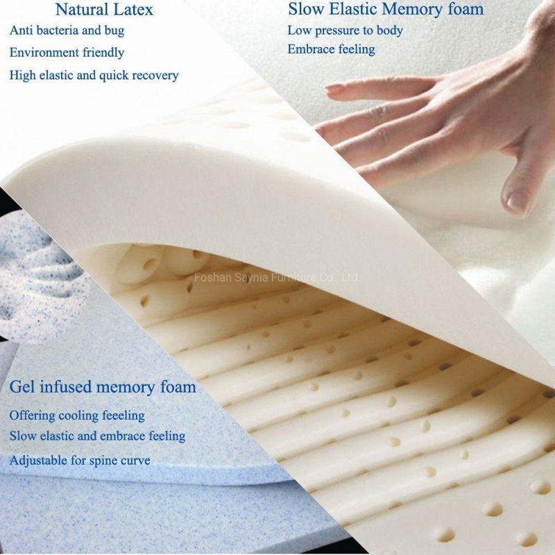 Luxury Gel Memory Foam Compressed Vacuum Packed Memory Foam Wool Fiber Mattress
