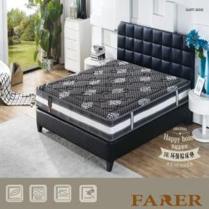 Black Color Polyester Cover Pocket Spring Foam Mattress