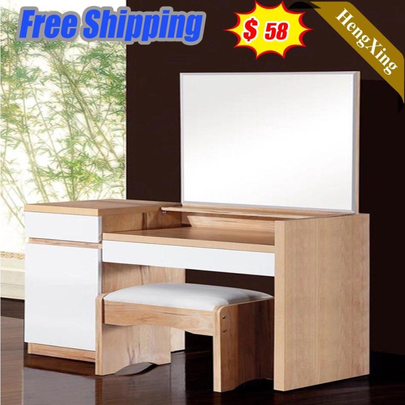 Factory Direct Sale MDF Wooden Make up Cabinet Home Bedroom Living Room Furniture Dressing Table Mirror Dresser