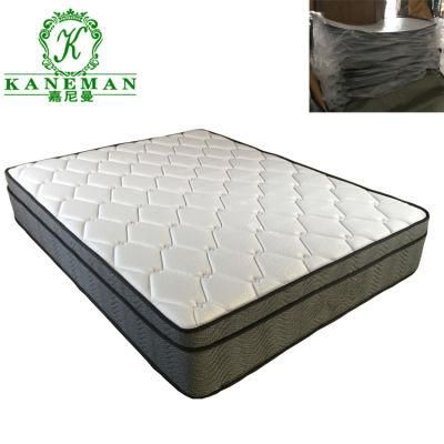 Vauucm Flat Compress Thick Pocket Coil Spring Mattress for Hotel