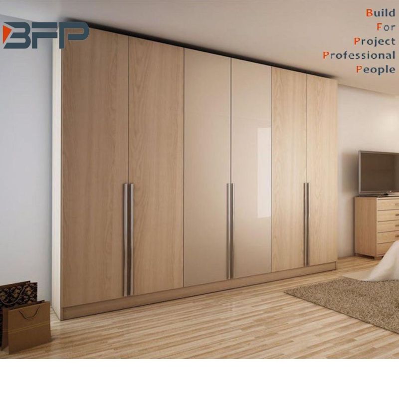 Hotel Apartment Modern Swing Doors Wooden Wardrobes