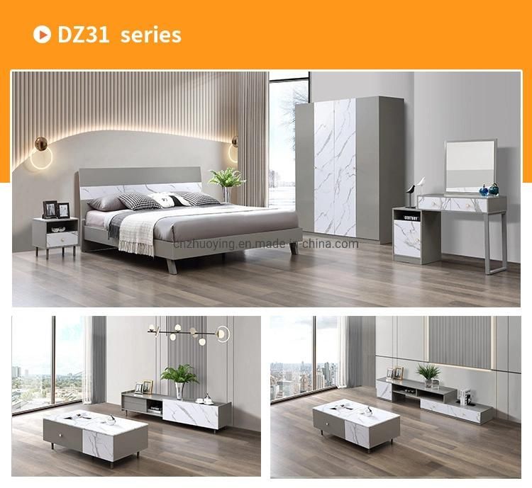Modern Home Furniture Set MDF Almirah Bedroom Clothes Closet Cabinet Wardrobe with Four Doors