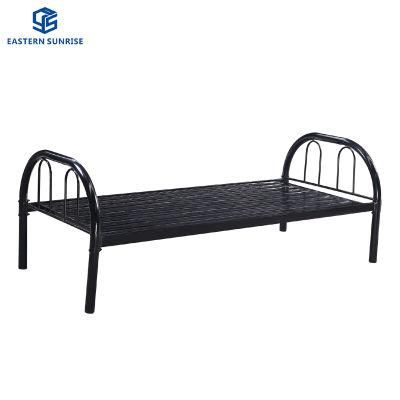 School Hotel Military Worker Cheap Steel Metal Single Bed for Adults