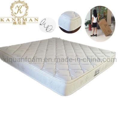 Cheap Pillow Top Mattress Coil Spring Mattress Wholesale in a Box