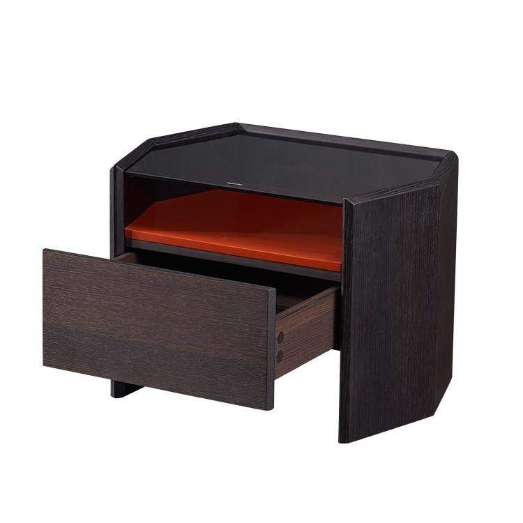 S-Ctg020A Italian Design Wooden Night Stand, Best Selling Modern Bedroom Set in Home and Hotel Bedroom