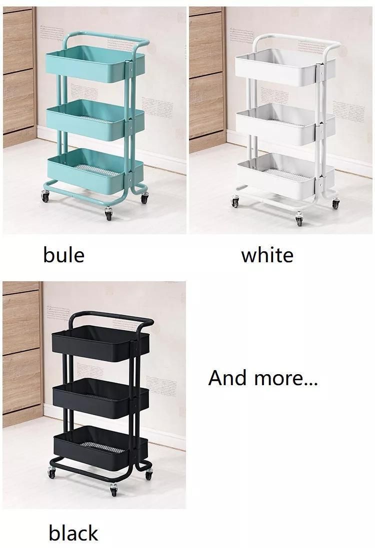 Home Using Storage Rack Steel Storage Wheels Shelf Storage Holder