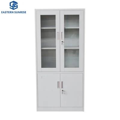 Filing Storage Wardrobe with Glass Door and Steel Door