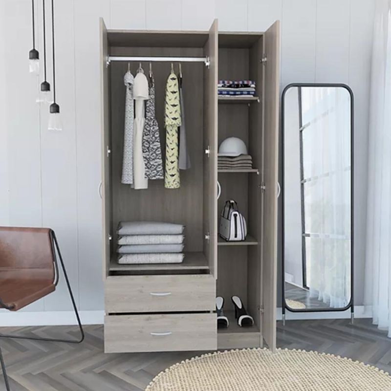 China Factory Professional Design Bedroom Fashion Walk-in Closet Wardrobe Wholesale