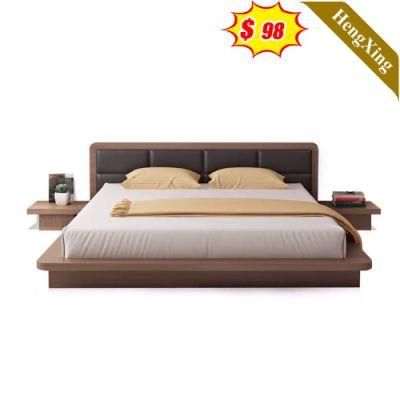 Modern Chinese Wooden Hotel Project Living Room Wardrobe Office Double Double King Bed Mattress Bedroom Furniture