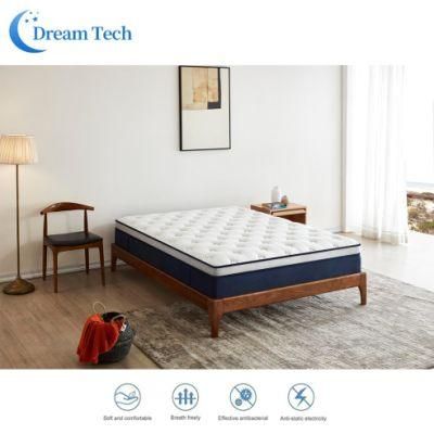 Queen Mattress Deep Pocket Spring Bedroom Furniture Bed Foam Mattress in a Box (YY017)