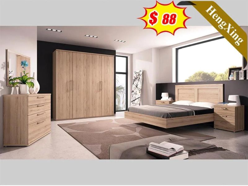 Contemporary Apartment Big Size Wooden Home Use Bedroom Furniture Beds