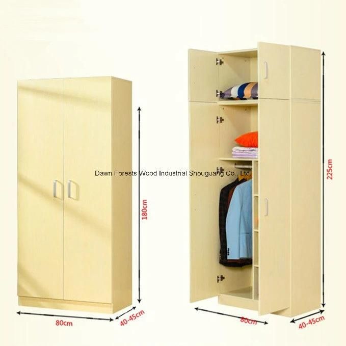 Teak/Maple/Pear Color Combination Wardrobe