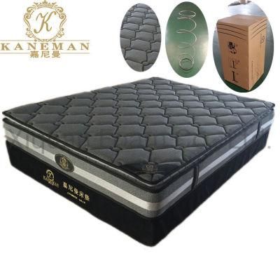 Welcomed Pillow Top with High Density Foam and Spring Inside mattress