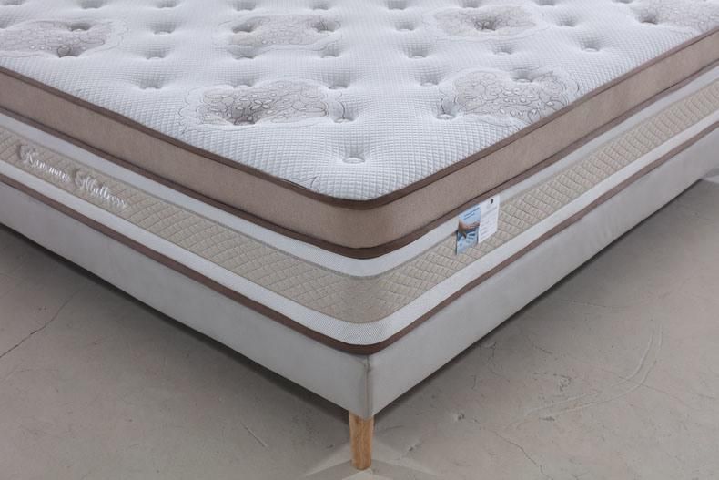 High Quality Newest Design Euro Top Vacuum Compress OEM Pocket Spring Mattress for Hotel