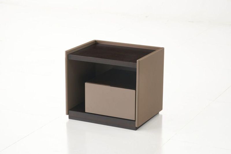 FL68 Night Stand /Eucalyptus Veneer / Steel Base Coating /Modern Furniture in Home in Hotel