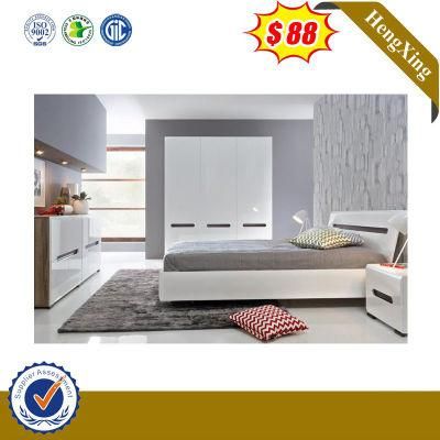Nordic Minimalist High Box Storage Bedroom Furniture Set Hotel King Beds