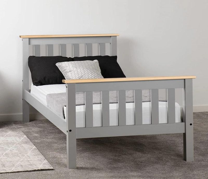 Nordic Home with Modern Furniture Bedroom Solid Wood Single Student Bed