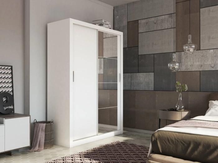 Wholesale Factory Modern Bedroom Furniture Sliding Door Clothes Storage Wardrobe